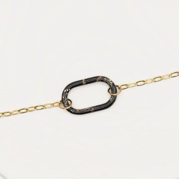 Bracelet Noir & Doré