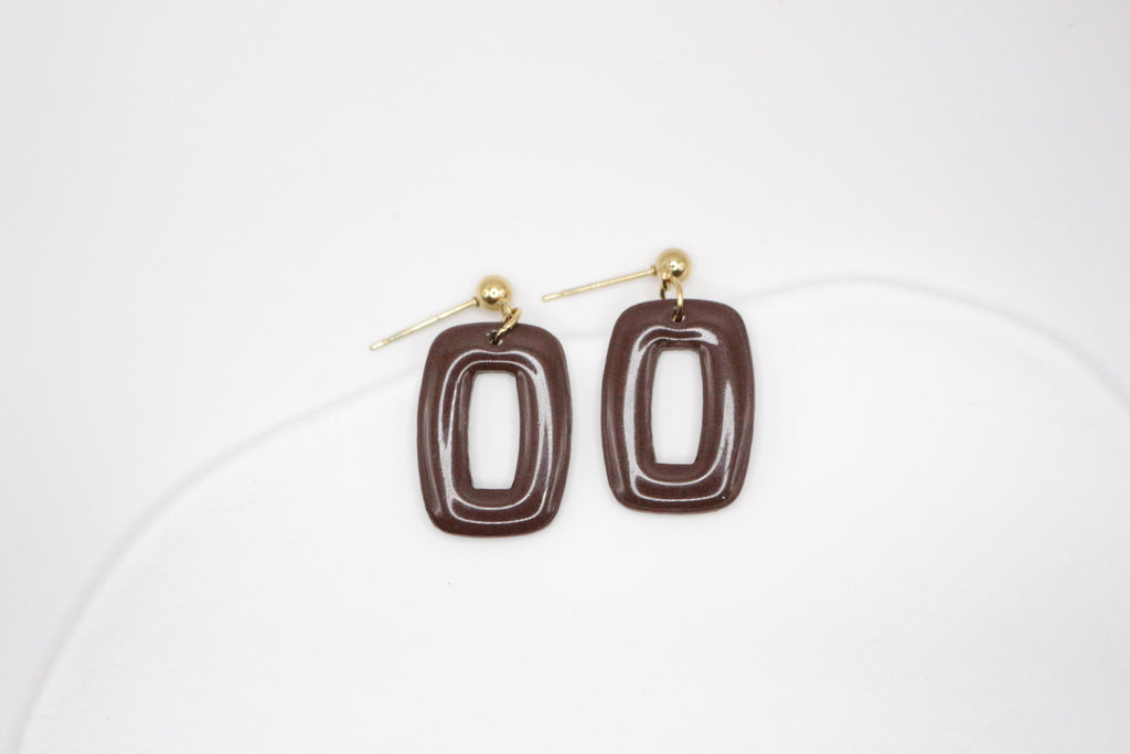 Boucles Marron - Rectangle
