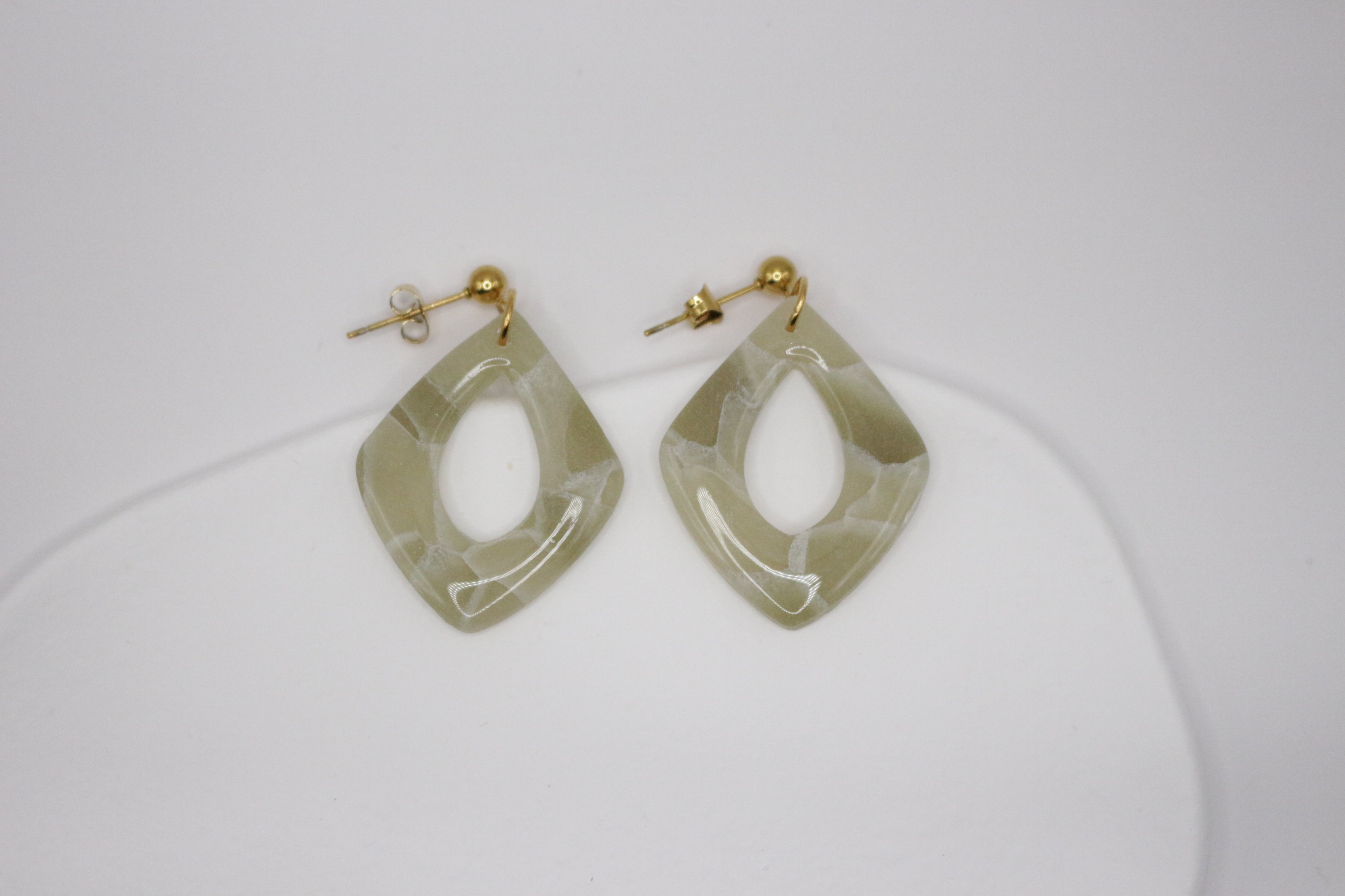 Boucles effet Jade - Losange