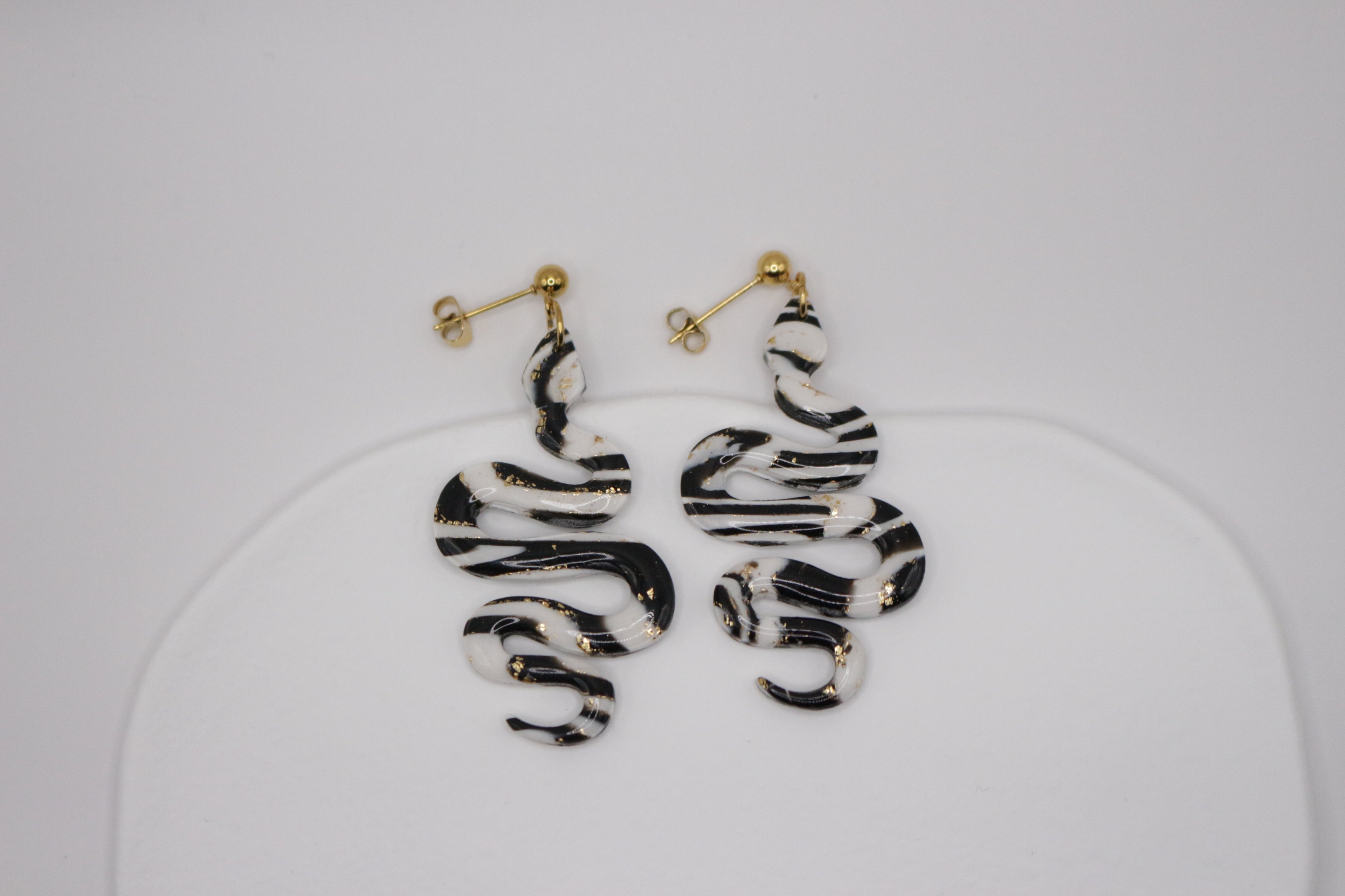 Boucles Noir & Blanc - Serpent