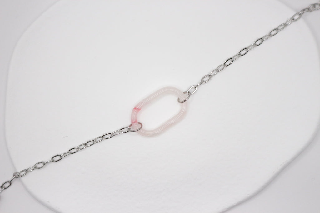 Bracelet effet Rose Quartz
