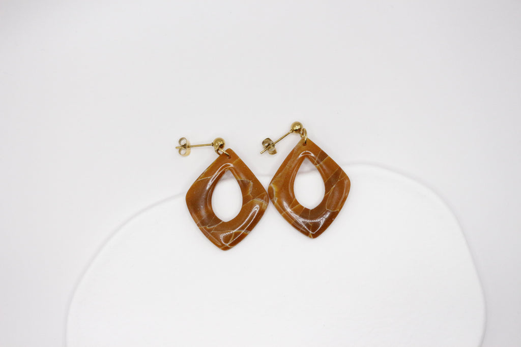 Boucles Caramel - Losange