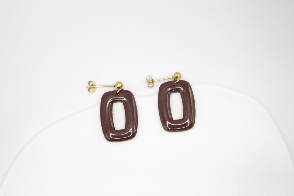 Boucles Marron - Rectangle