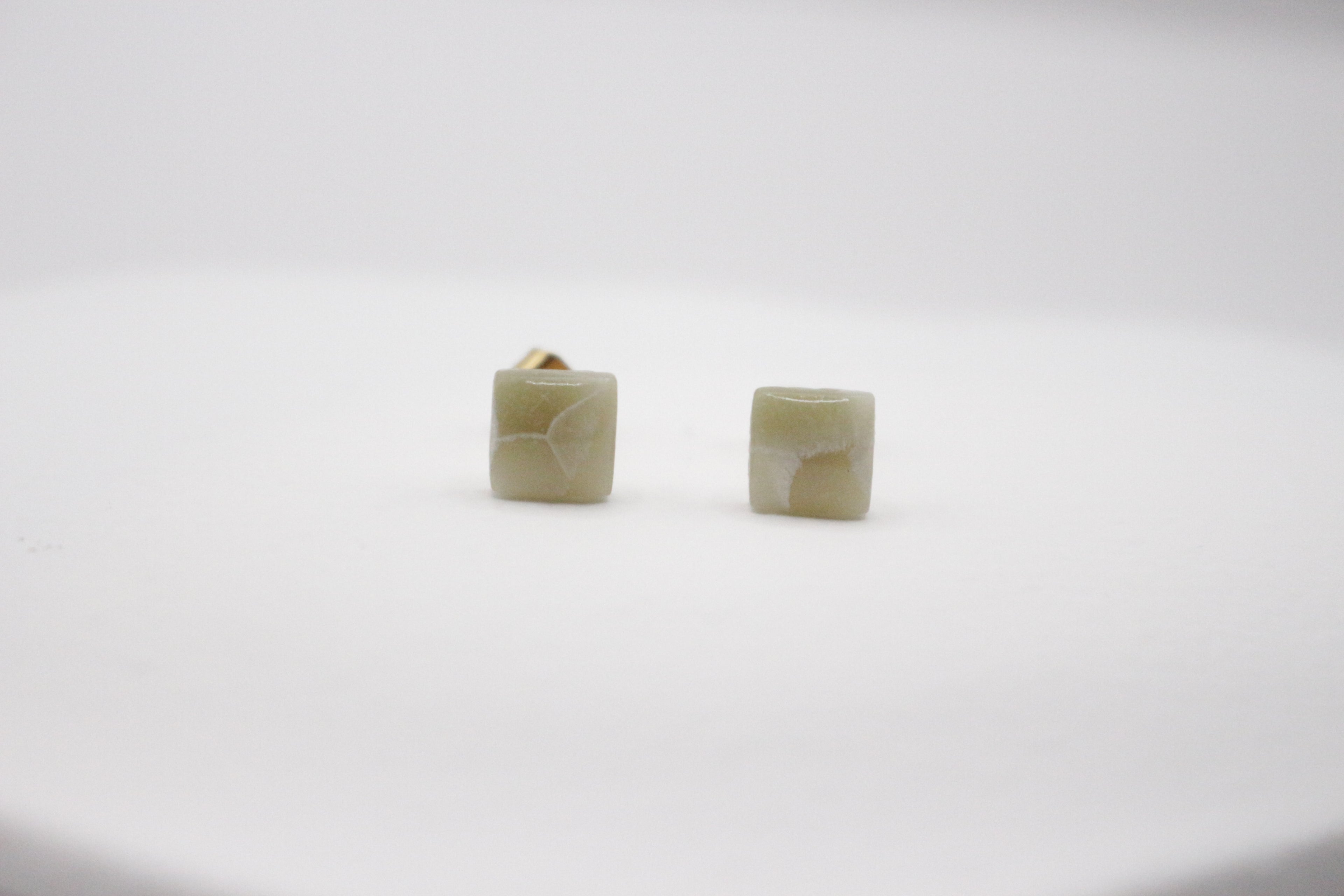 Boucles effet Jade - Puces