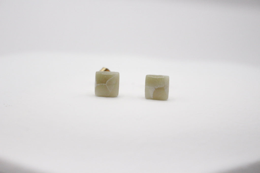 Boucles effet Jade - Puces