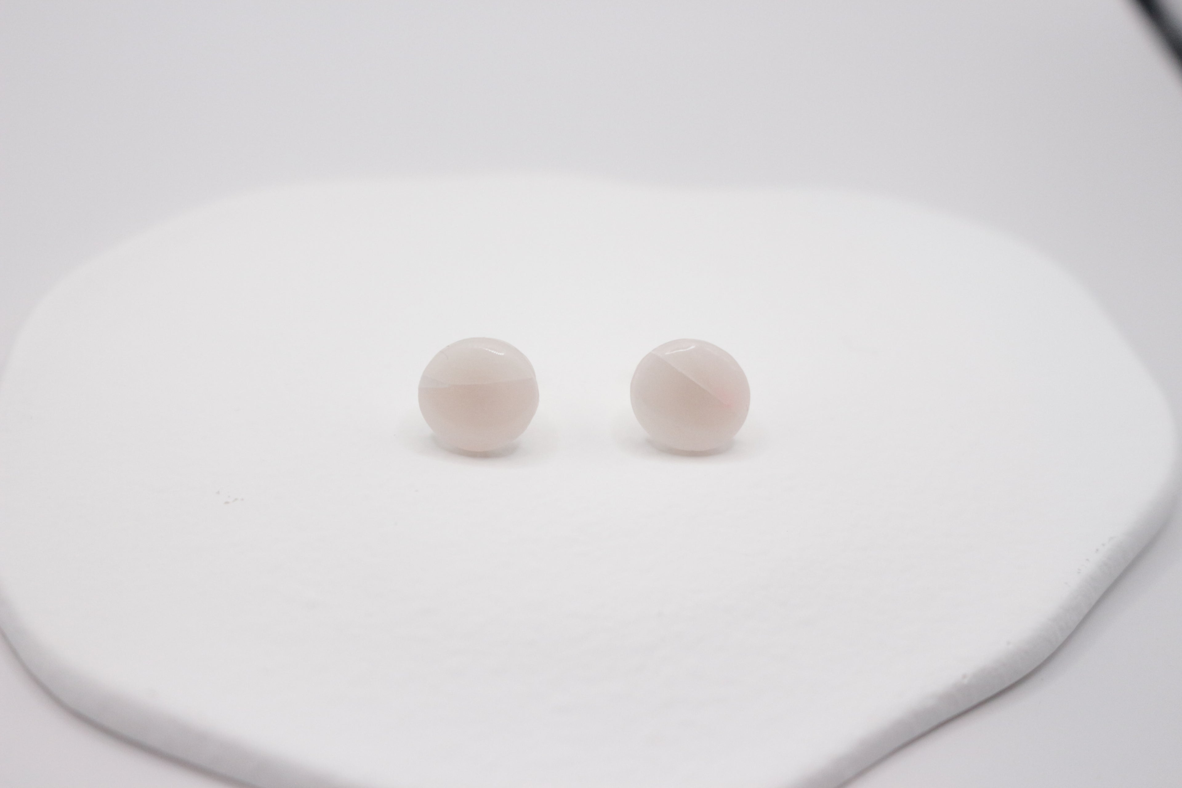 Boucles effet Rose Quartz - Puce