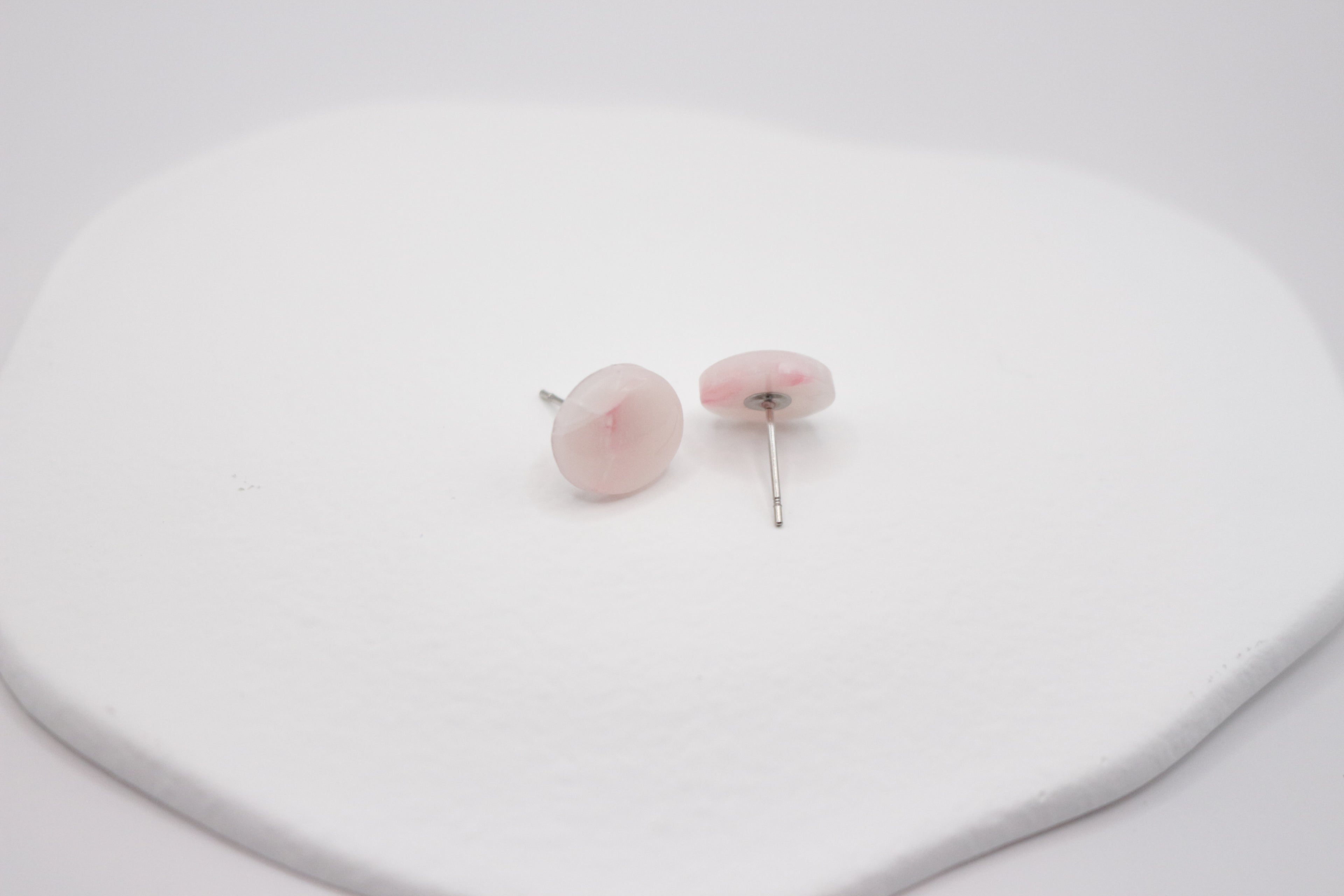 Boucles effet Rose Quartz - Puce