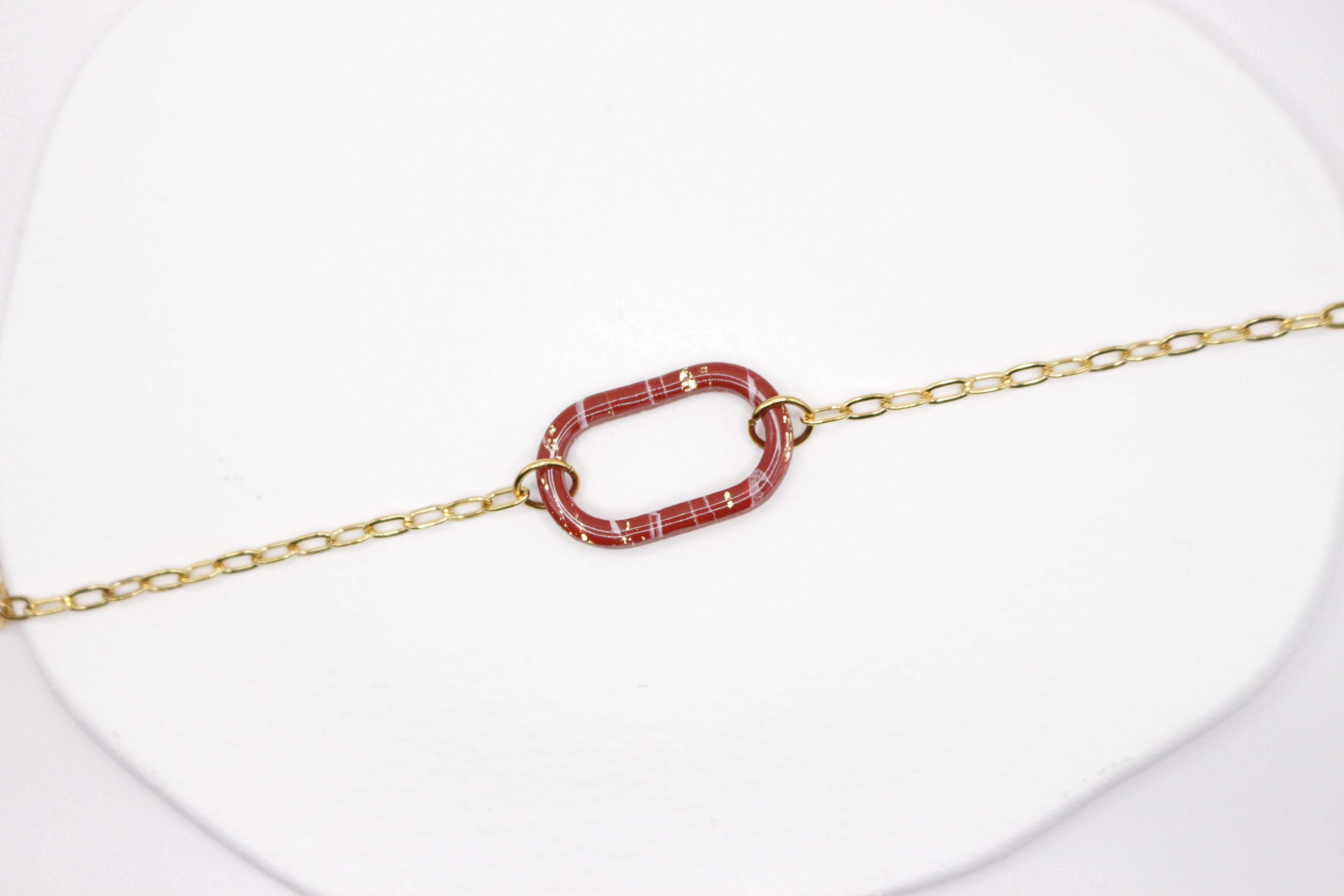 Bracelet Bordeaux & Doré