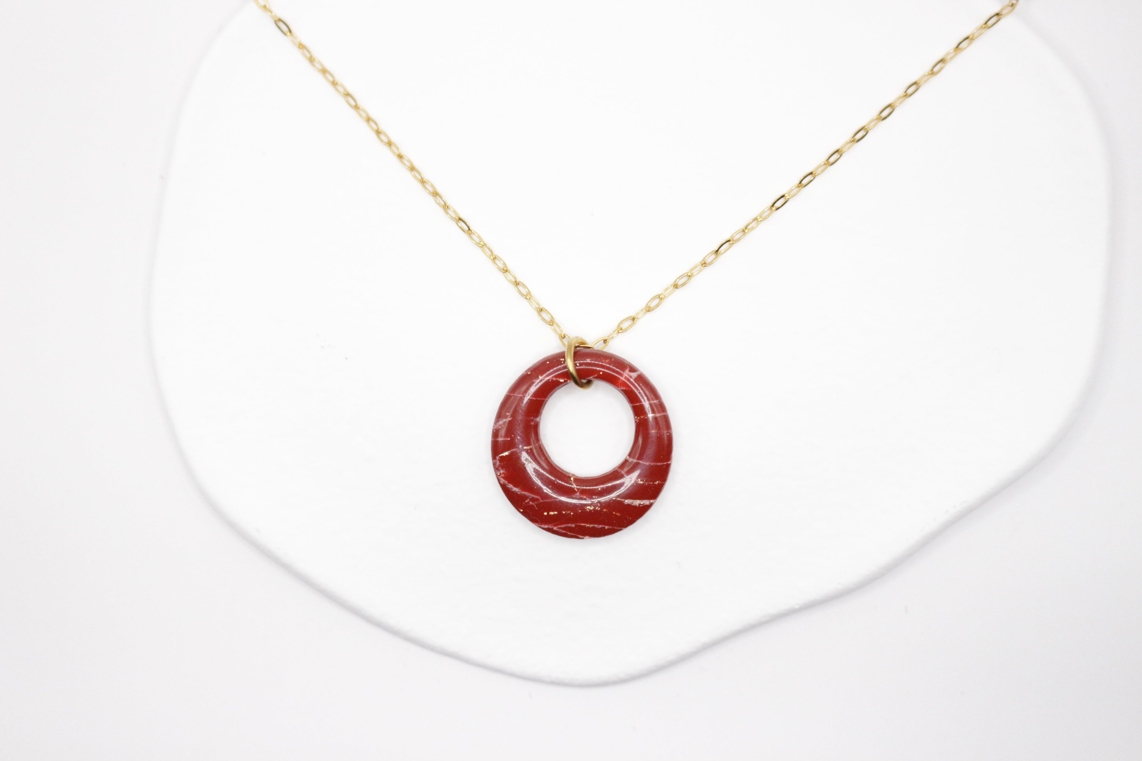 Collier Bordeaux & Doré