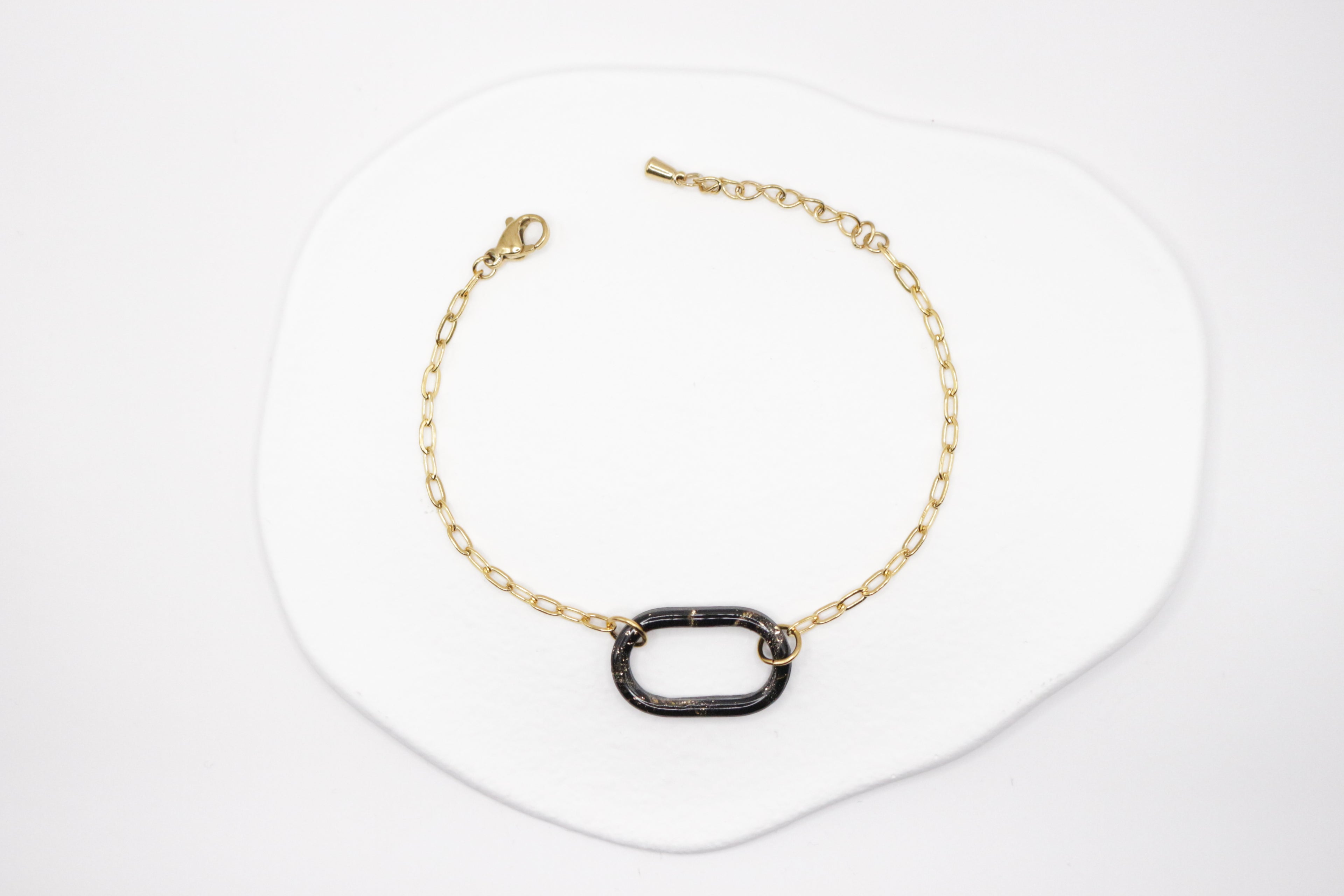 Bracelet Noir & Doré