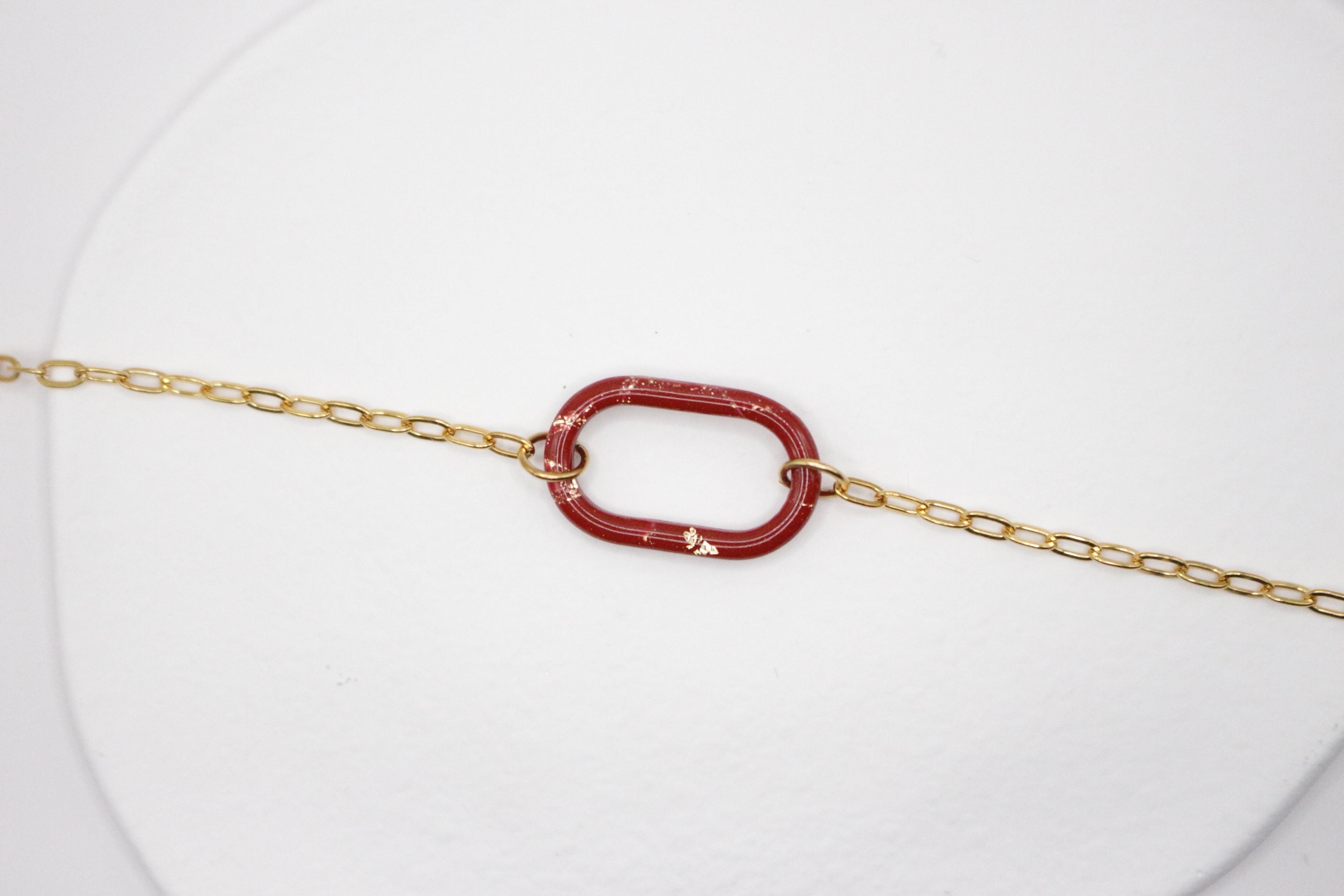 Bracelet Bordeaux & Doré