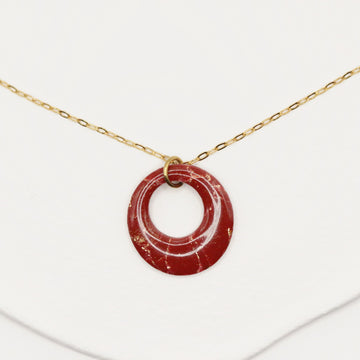 Collier Bordeaux & Doré