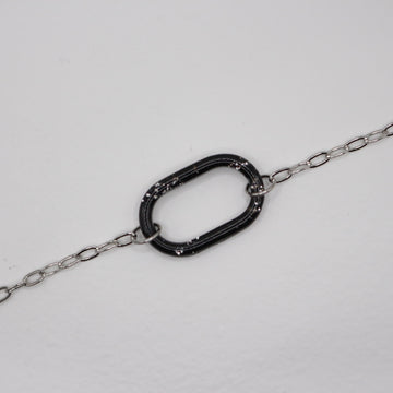 Bracelet Noir & Argent