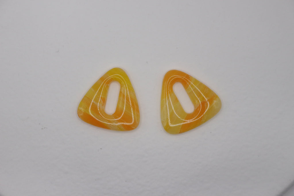 Créoles Jaune cristal - Triangle
