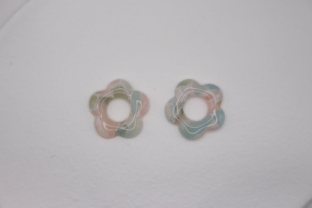 Créoles Multicolores - 5 pétales