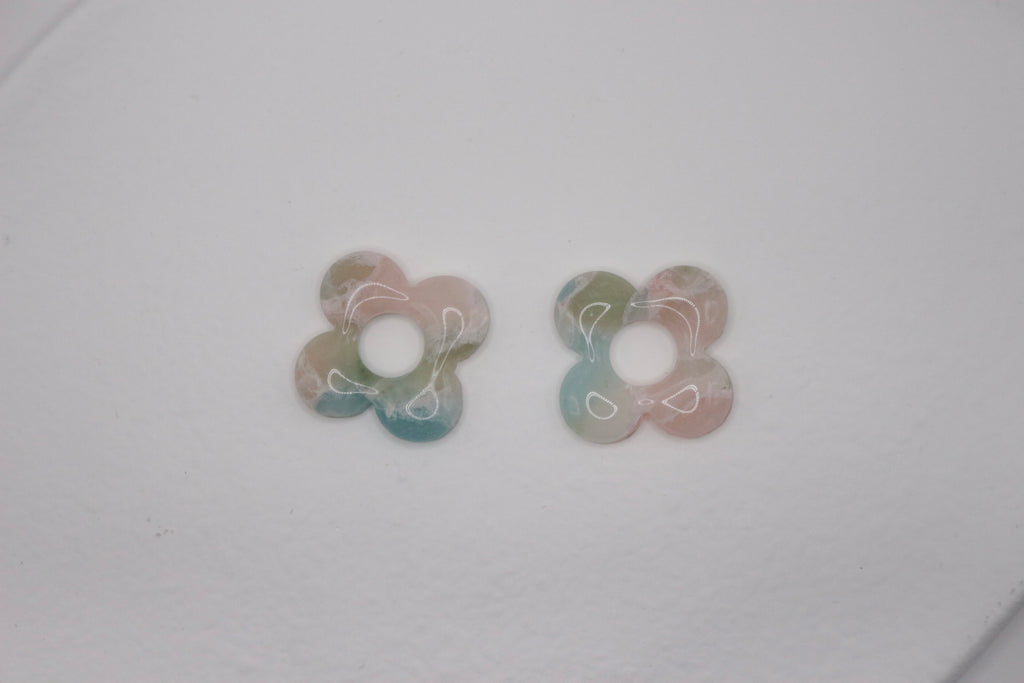 Créoles Multicolores - 4 pétales