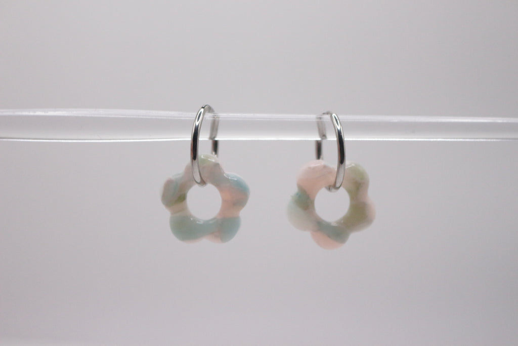 Créoles Multicolores - 5 pétales