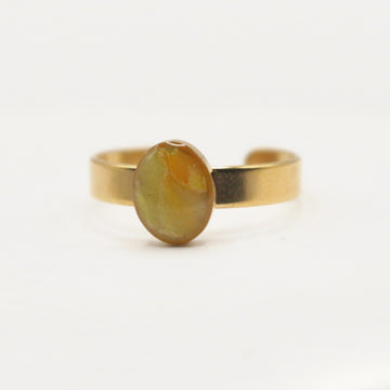 Bague Jaune cristal