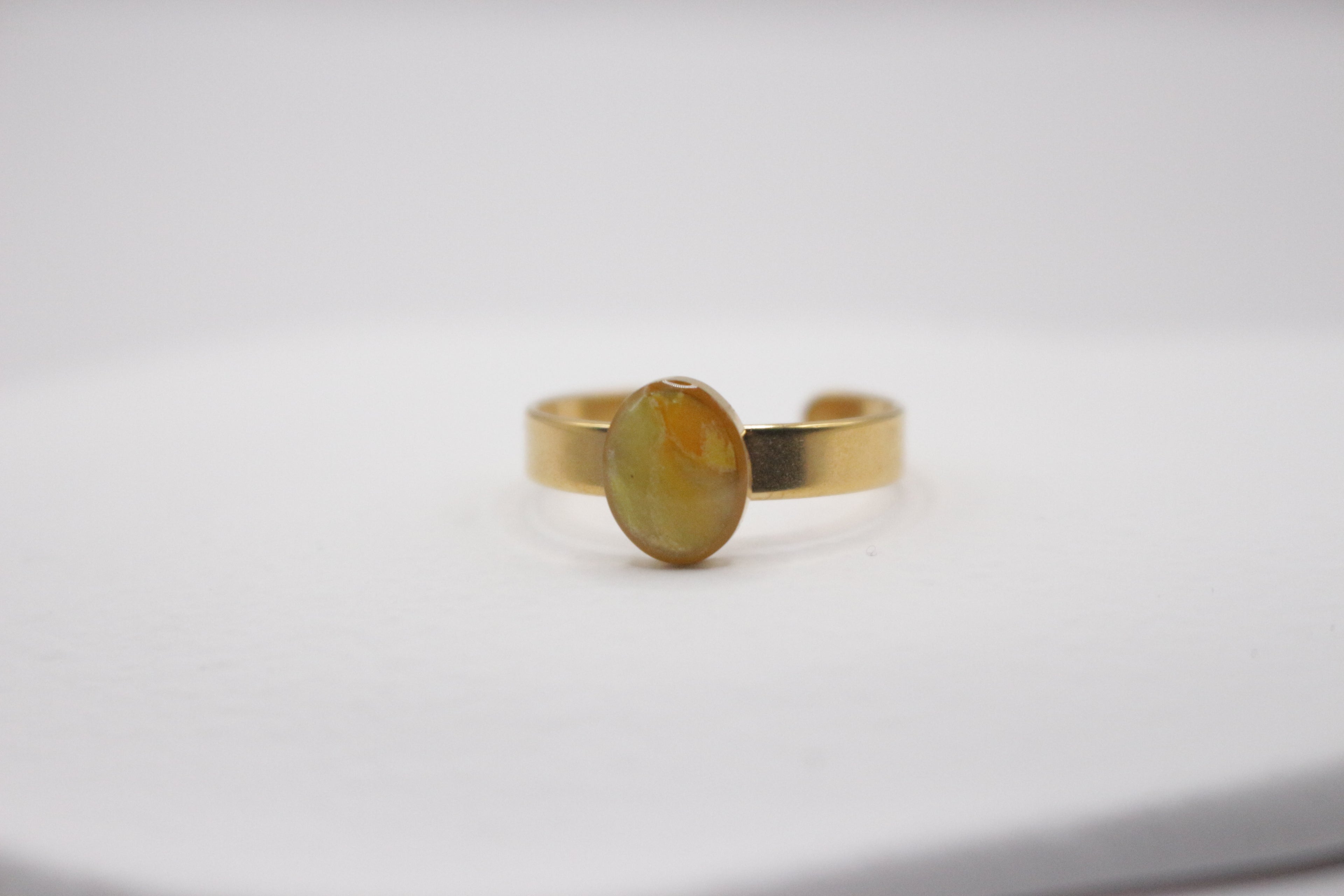 Bague Jaune cristal