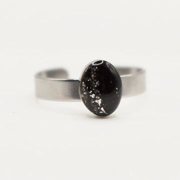 Bague Noir & Argent