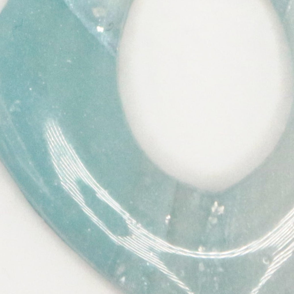 Boucles d'oreilles Givre losange, détail de la matière